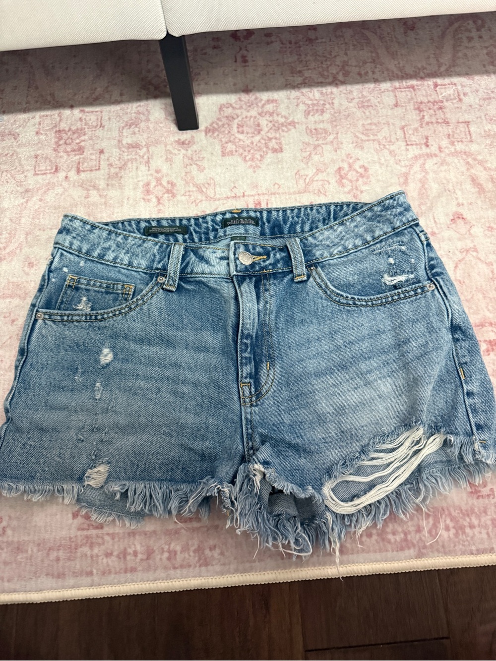 wild fable Light Blue Distressed Denim Cutoff Shorts